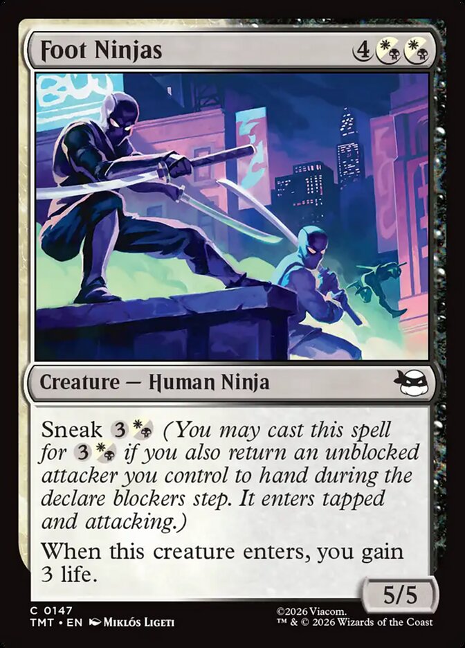 Foot Ninjas – Common Magic: The Gathering card from Teenage Mutant Ninja Turtles (#147)