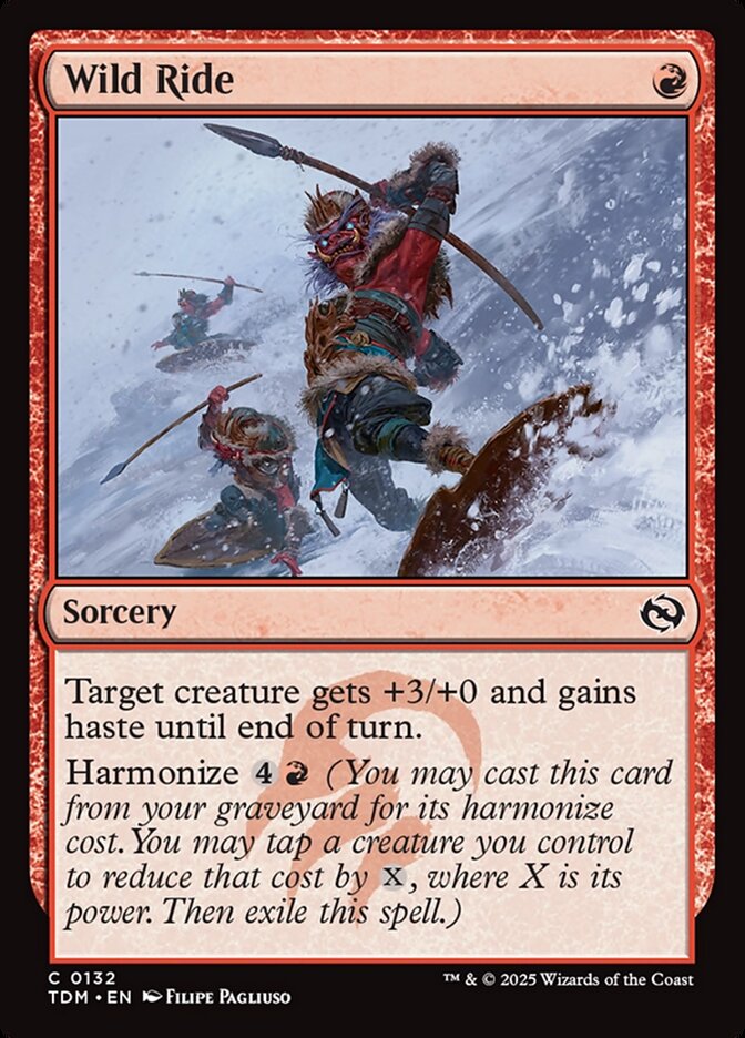 Wild Ride – Common Magic: The Gathering card from Tarkir: Dragonstorm (#132)