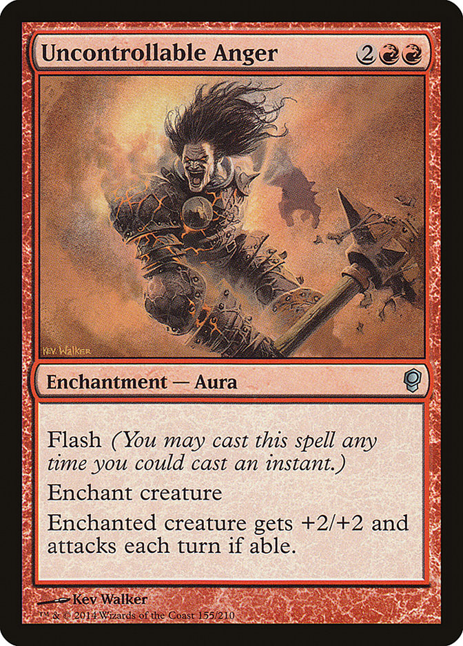 Uncontrollable Anger – Uncommon Magic: The Gathering card from Conspiracy (#155)