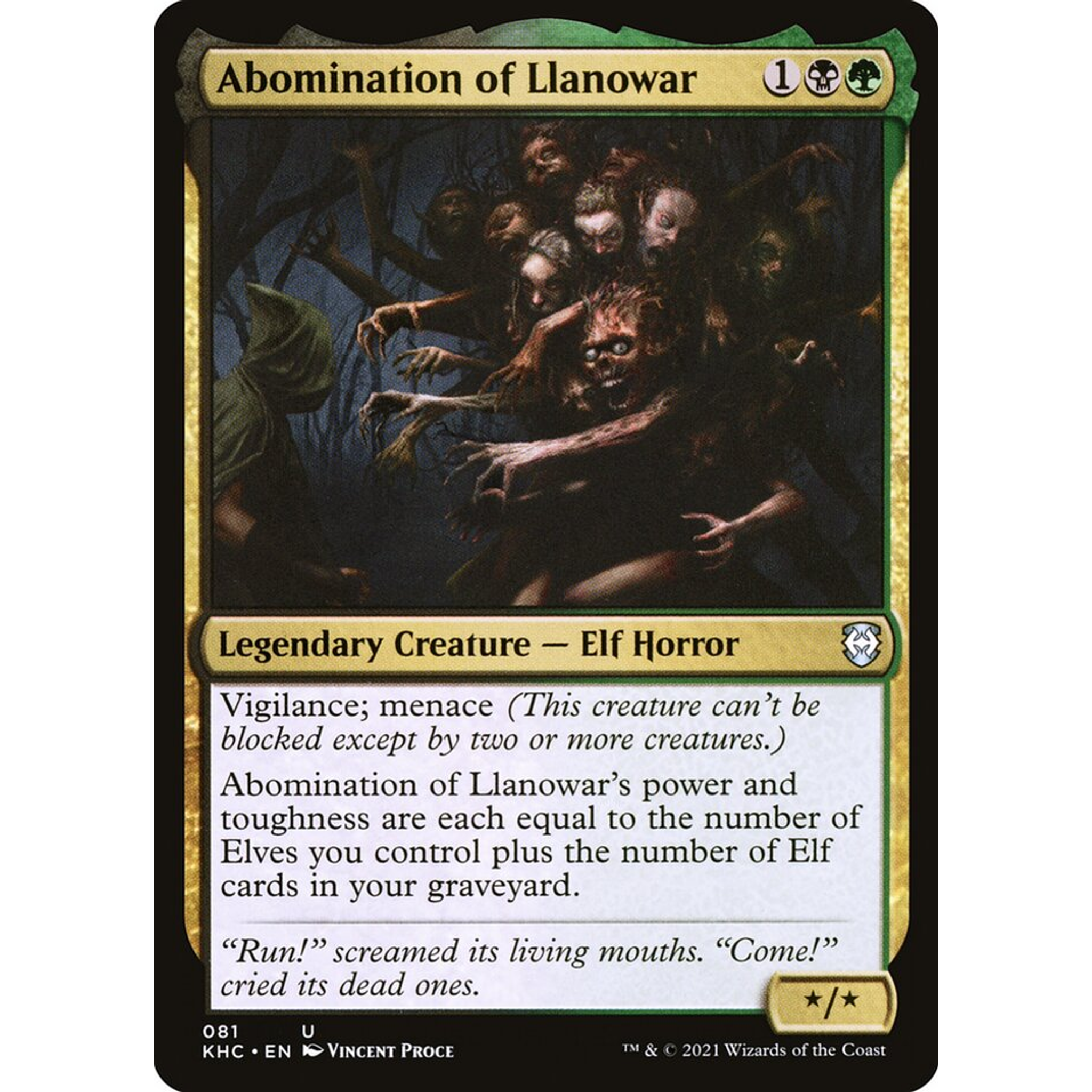 Abomination of Llanowar (KHC 81) — Moore Collectables UK