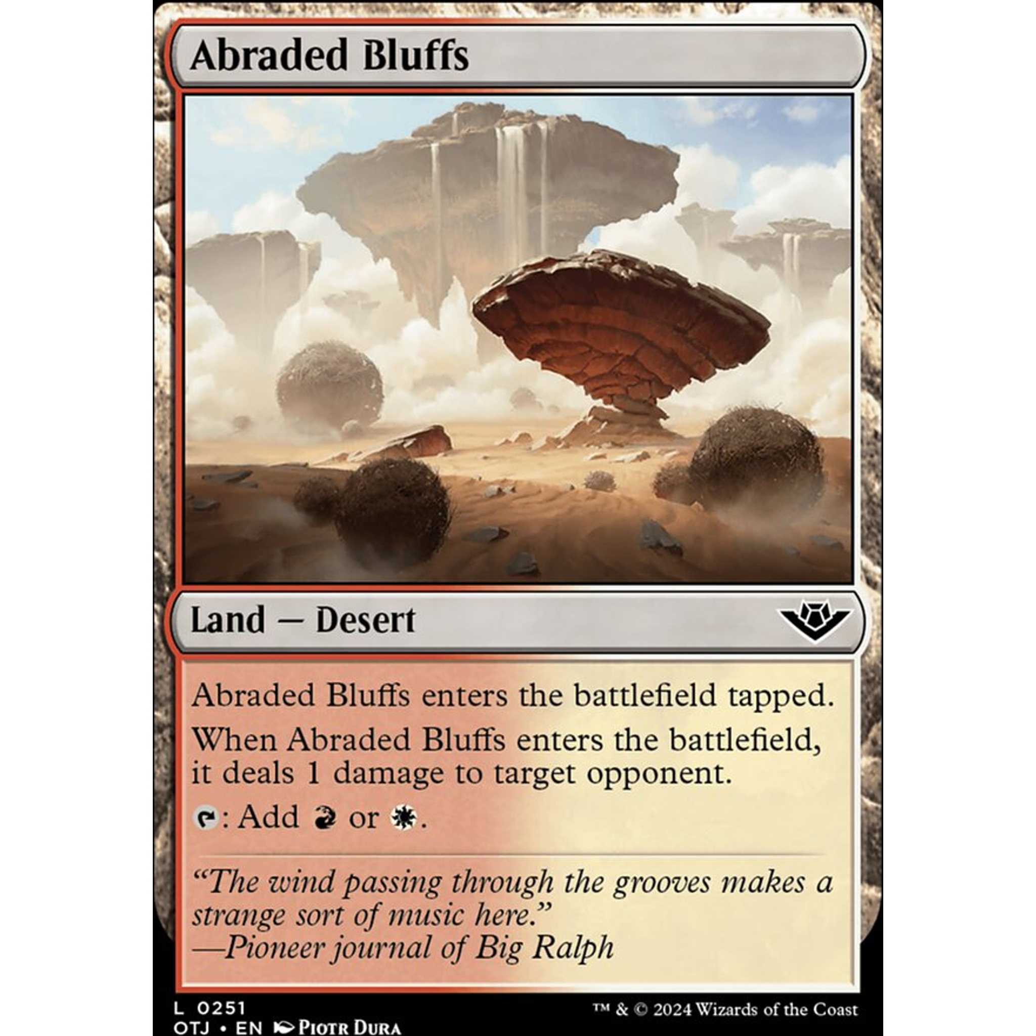 Abraded Bluffs (OTJ 251) — Moore Collectables UK