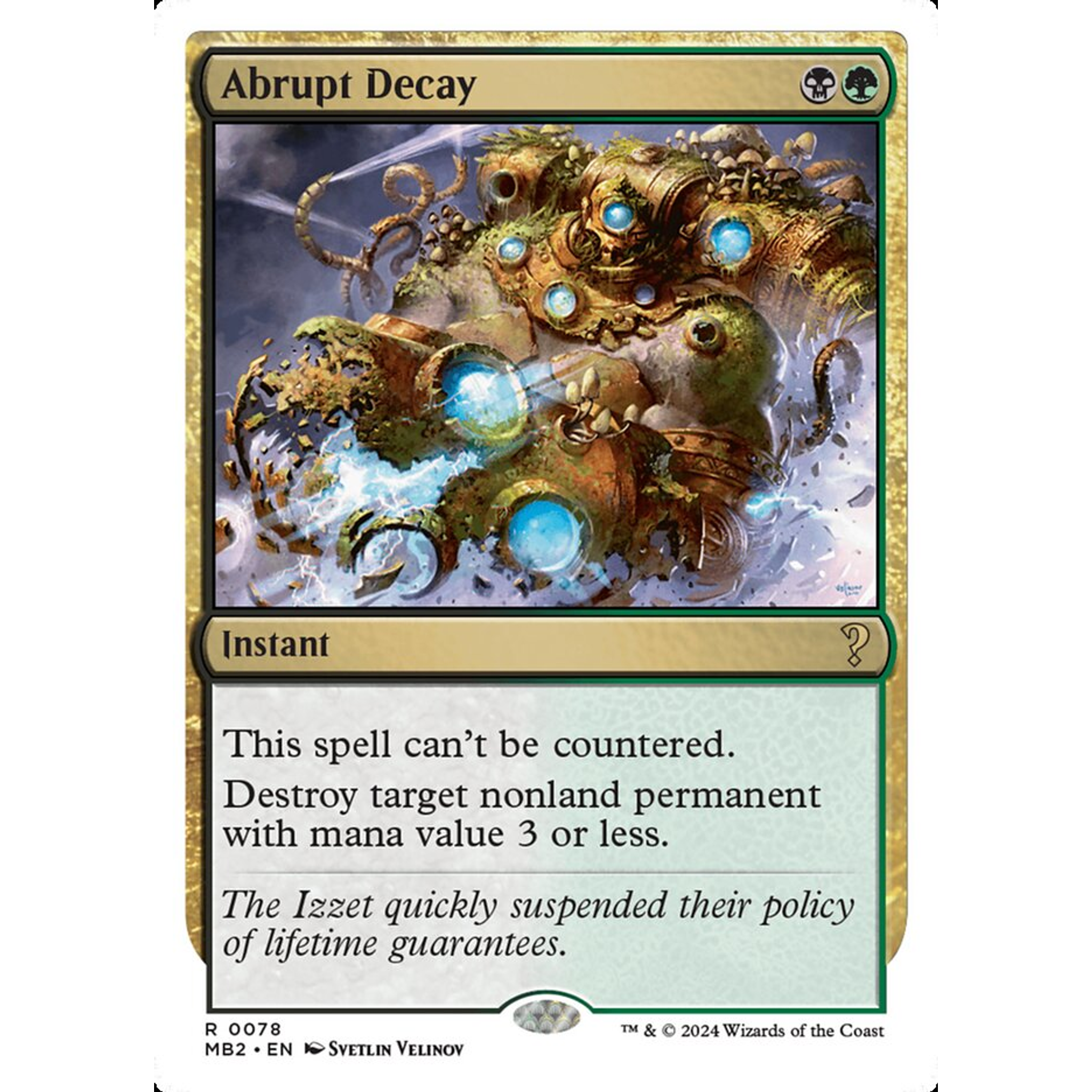 Abrupt Decay (MB2 78) — Moore Collectables UK