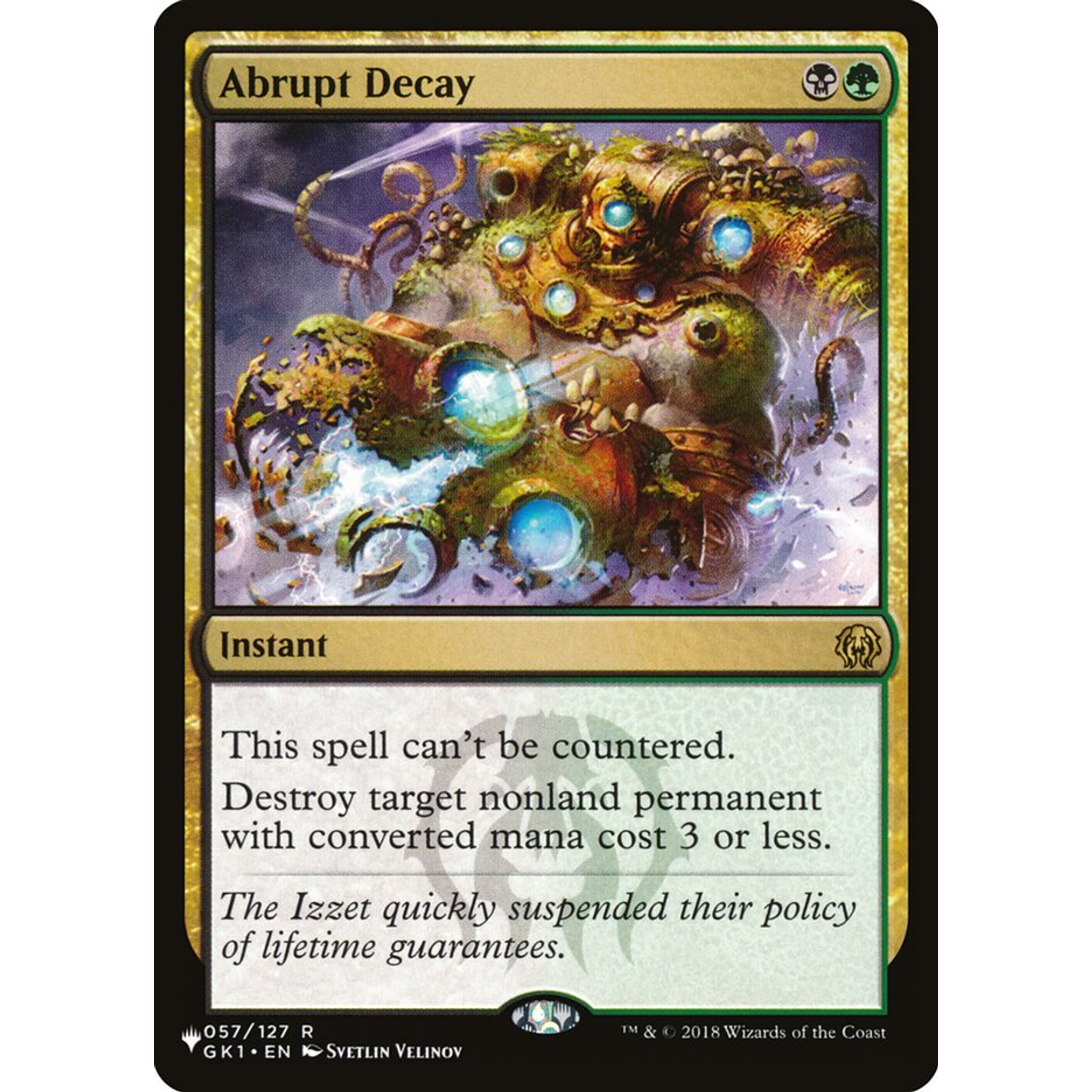 Abrupt Decay (PLST GK1-57) — Moore Collectables UK