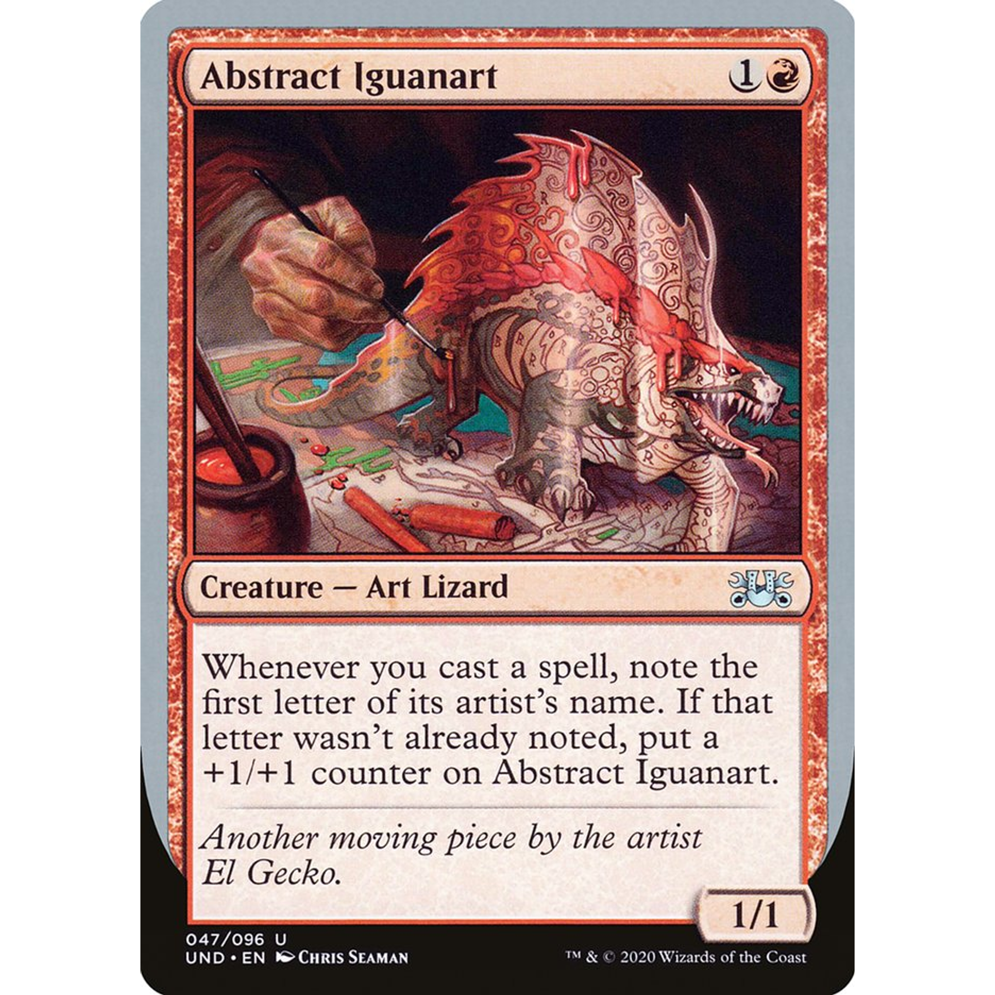 Abstract Iguanart (UND 47) — Moore Collectables UK