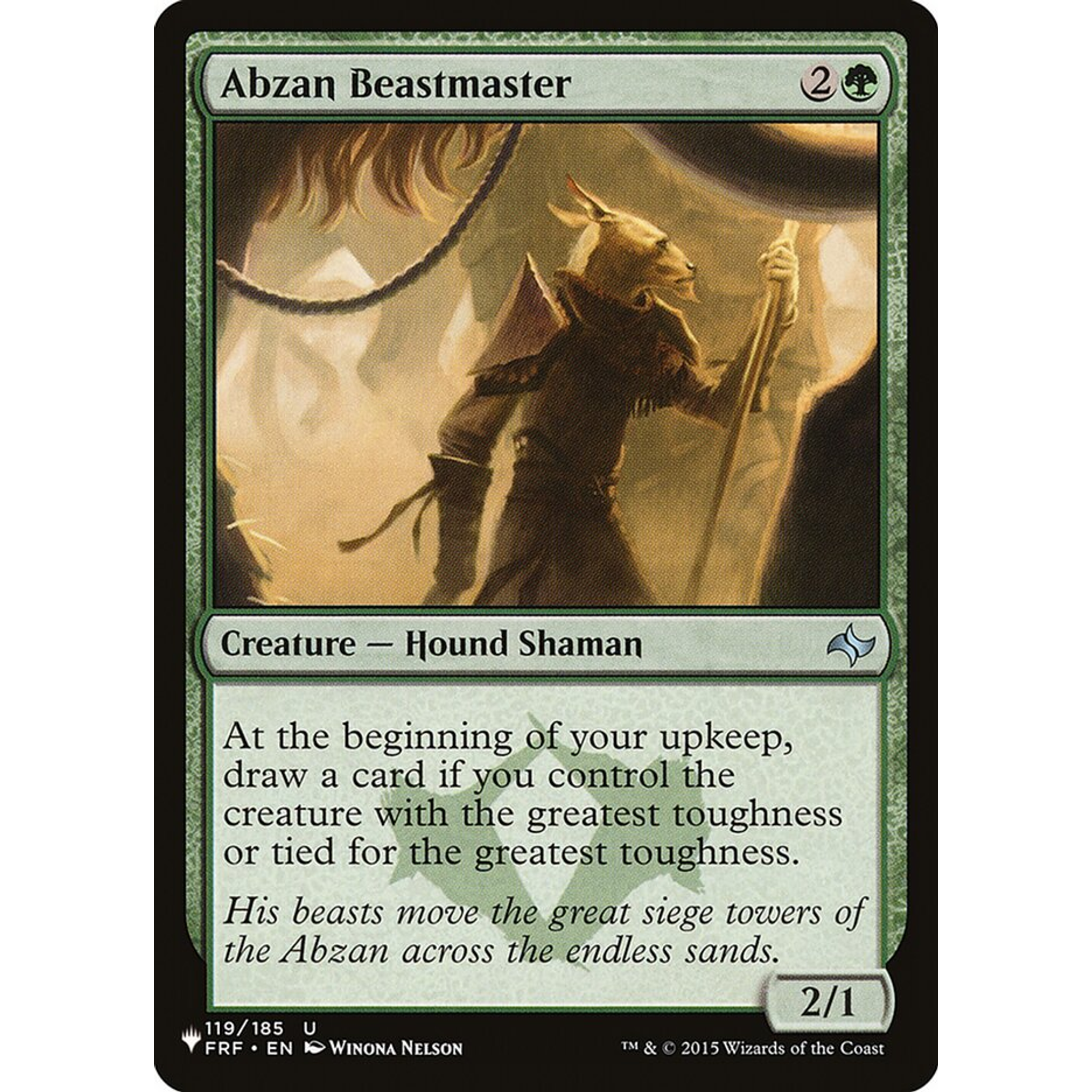 Abzan Beastmaster (PLST FRF-119) — Moore Collectables UK