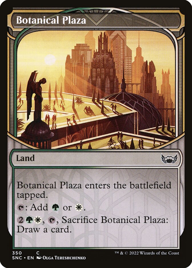 Botanical Plaza – Common Magic: The Gathering card from Streets of New Capenna (#350)