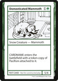 Domesticated Mammoth – Rare Magic: The Gathering card from Mystery Booster Playtest Cards 2021 (#72)