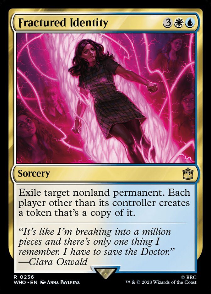 Fractured Identity – Rare Magic: The Gathering card from Doctor Who (#236)