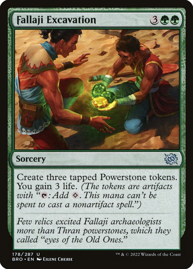 Fallaji Excavation – Uncommon Magic: The Gathering card from The Brothers' War (#178)