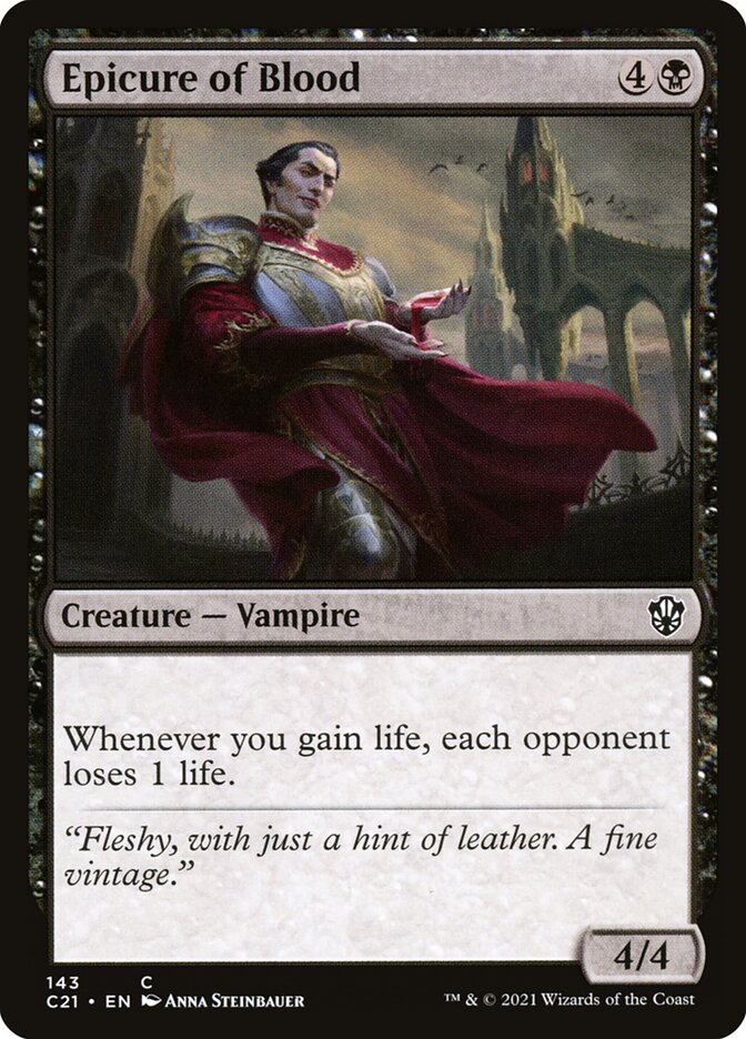 Epicure of Blood – Common Magic: The Gathering card from Commander 2021 (#143)