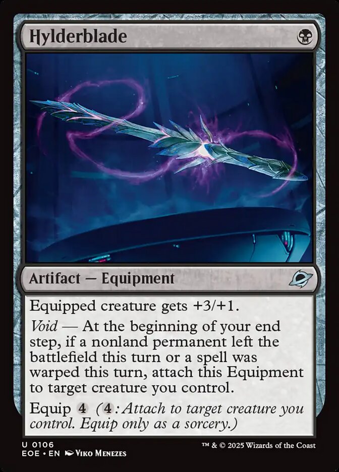 Hylderblade – Uncommon Magic: The Gathering card from Edge of Eternities (#106)