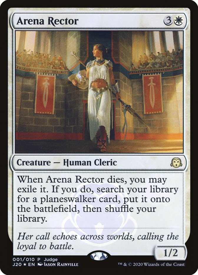 Arena Rector – Rare Magic: The Gathering card from Judge Gift Cards 2020 (#1)