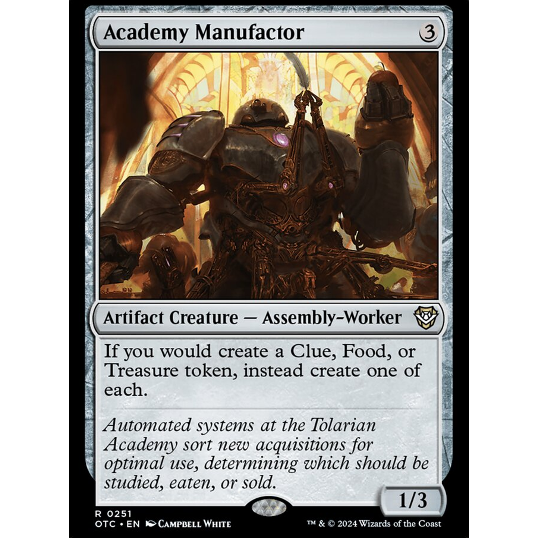 Academy Manufactor (OTC 251) — Moore Collectables UK