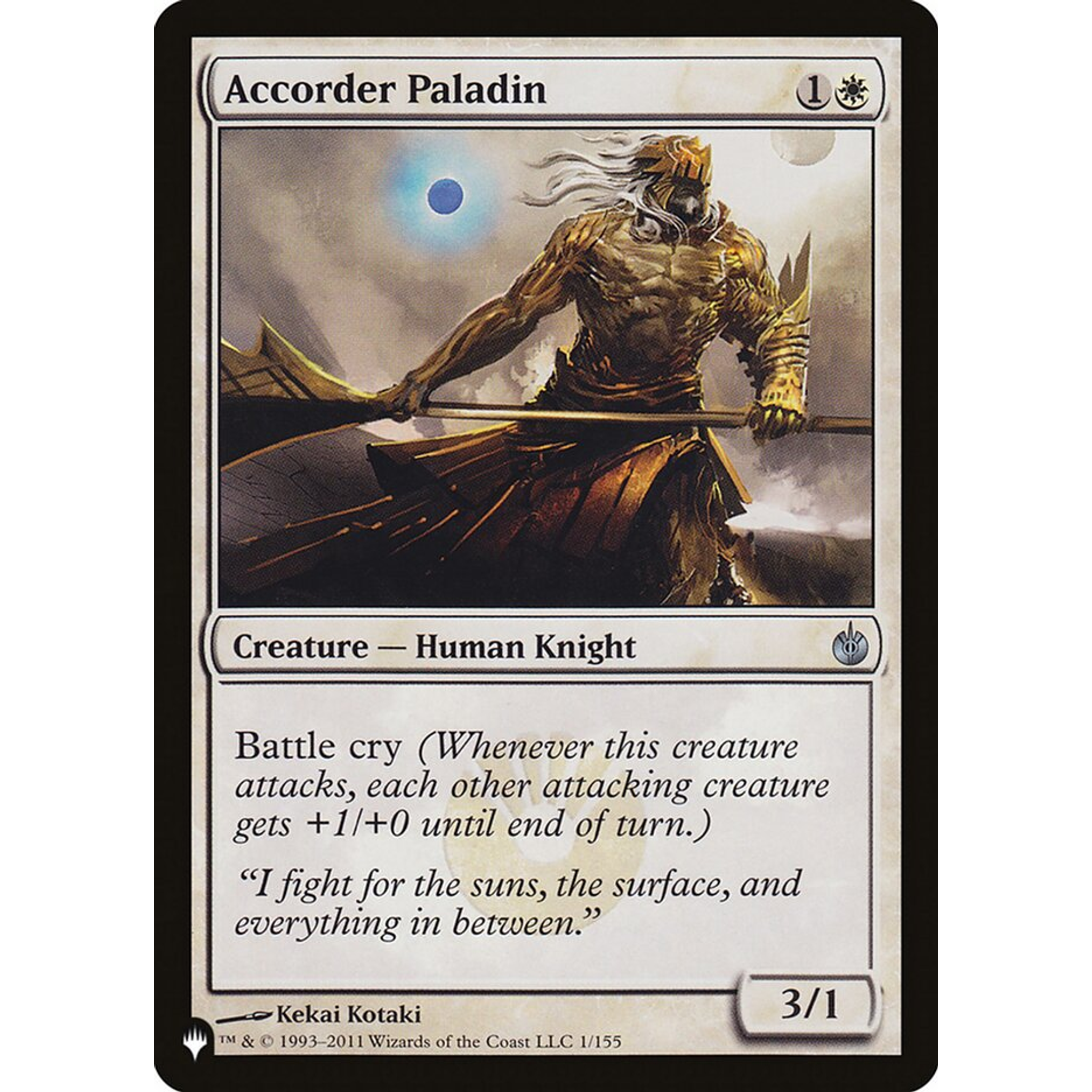 Accorder Paladin (PLST MBS-1) — Moore Collectables UK