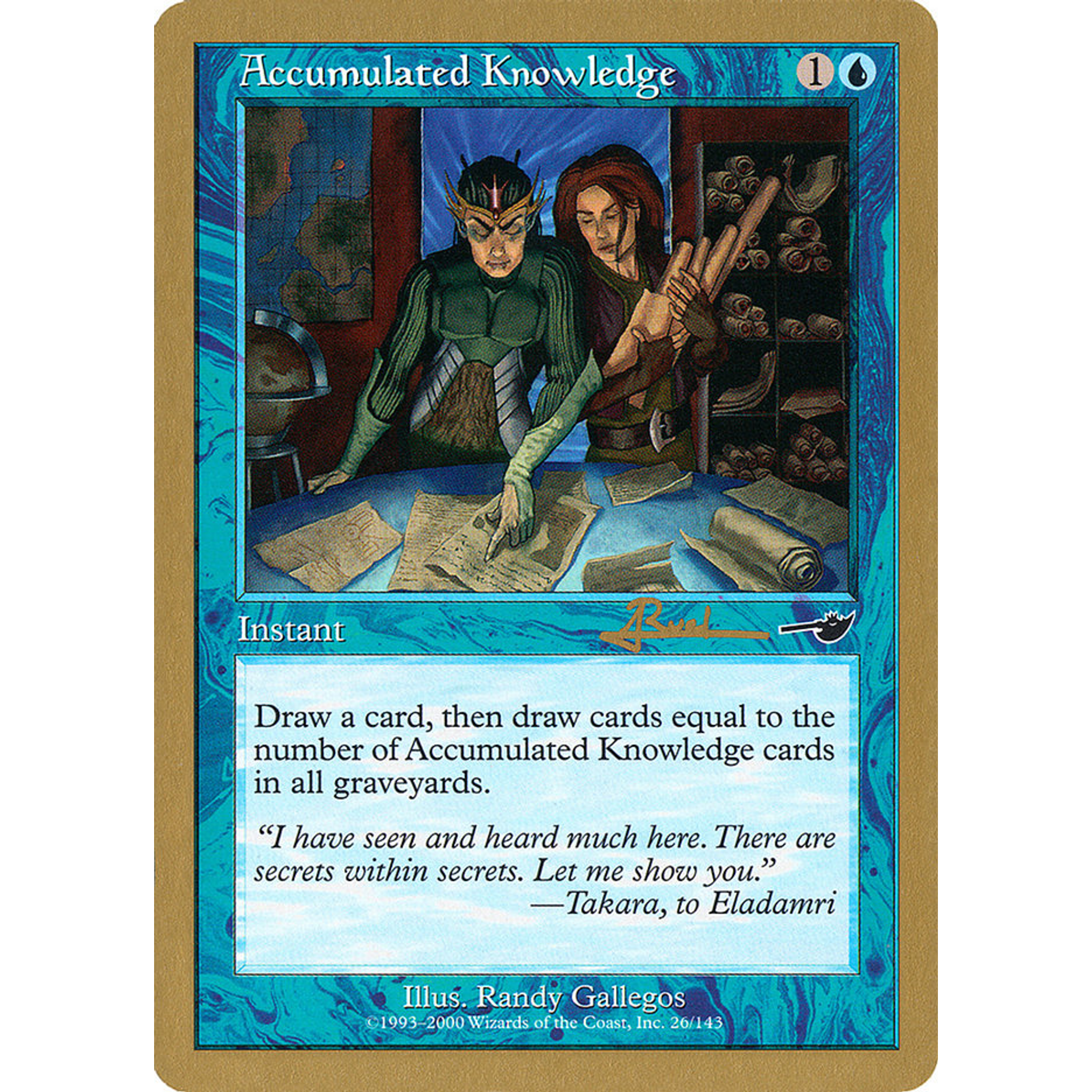 Accumulated Knowledge (WC01 ar26) — Moore Collectables UK
