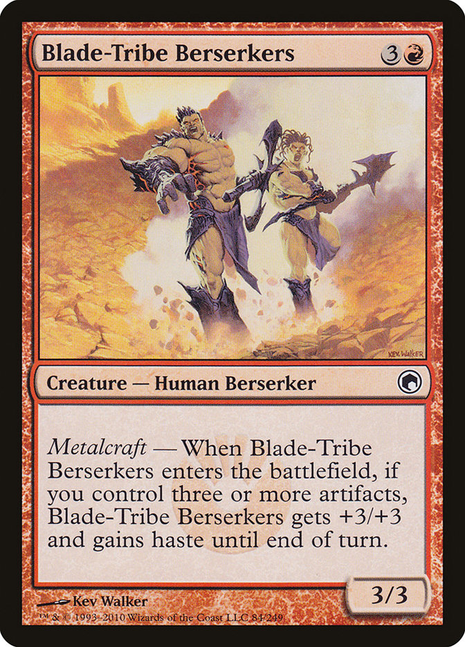 Blade-Tribe Berserkers – Common Magic: The Gathering card from Scars of Mirrodin (#84)