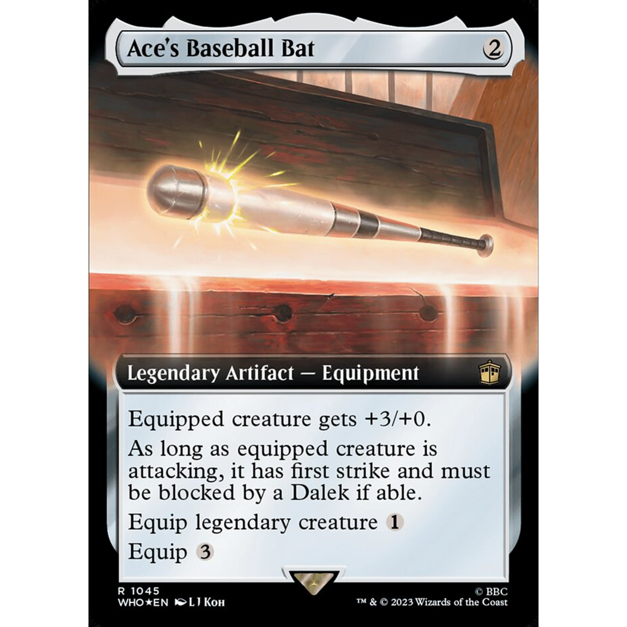Ace's Baseball Bat (WHO 1045) — Moore Collectables UK