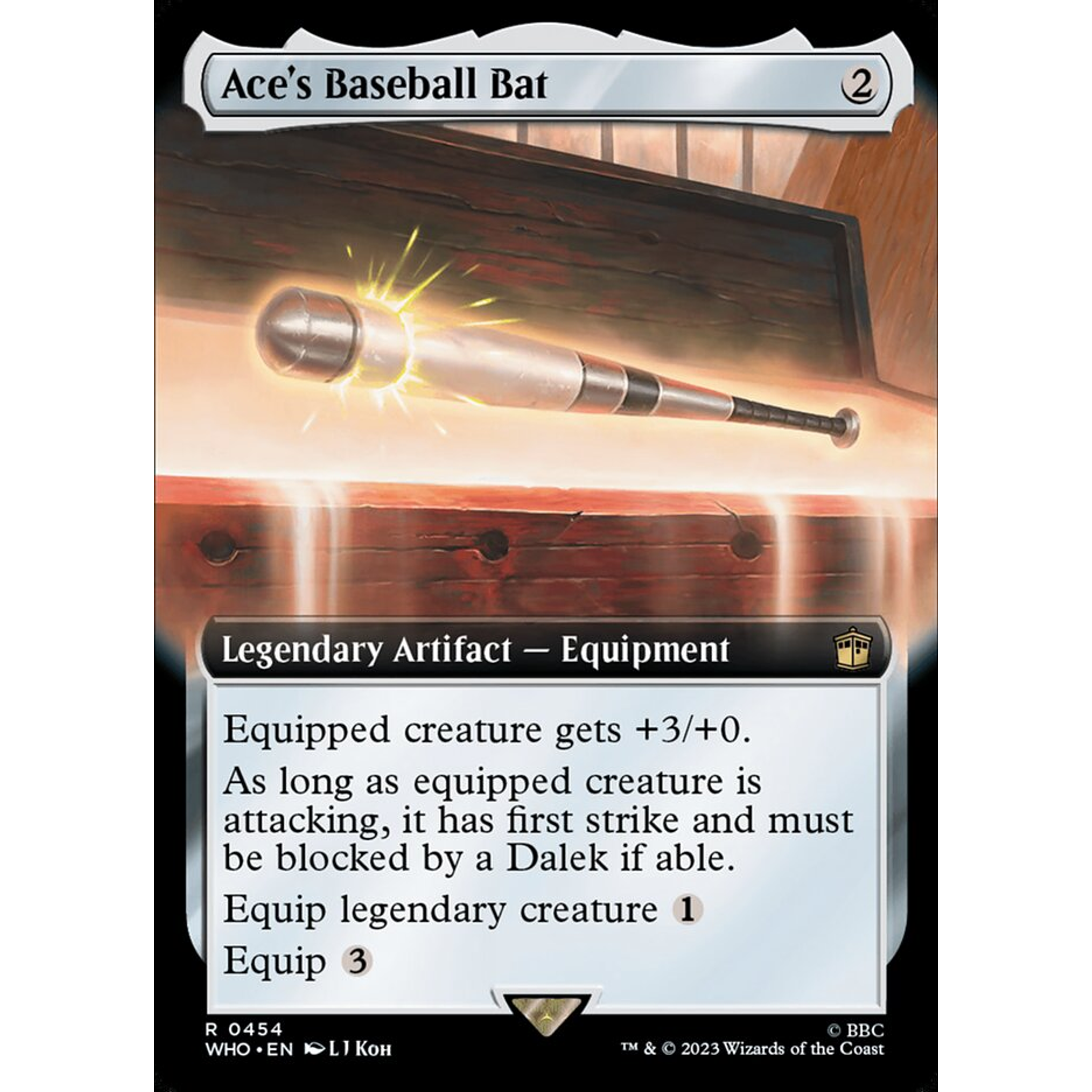 Ace's Baseball Bat (WHO 454) — Moore Collectables UK