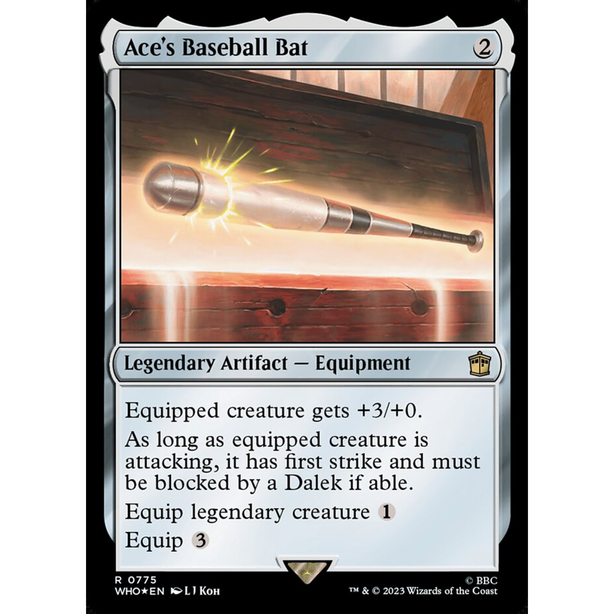 Ace's Baseball Bat (WHO 775) — Moore Collectables UK