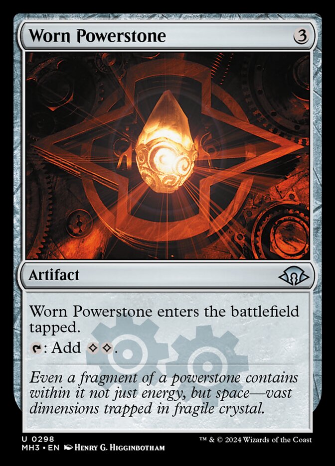Worn Powerstone – Uncommon Magic: The Gathering card from Modern Horizons 3 (#298)