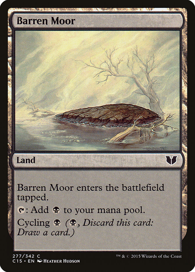 Barren Moor – Common Magic: The Gathering card from Commander 2015 (#277)
