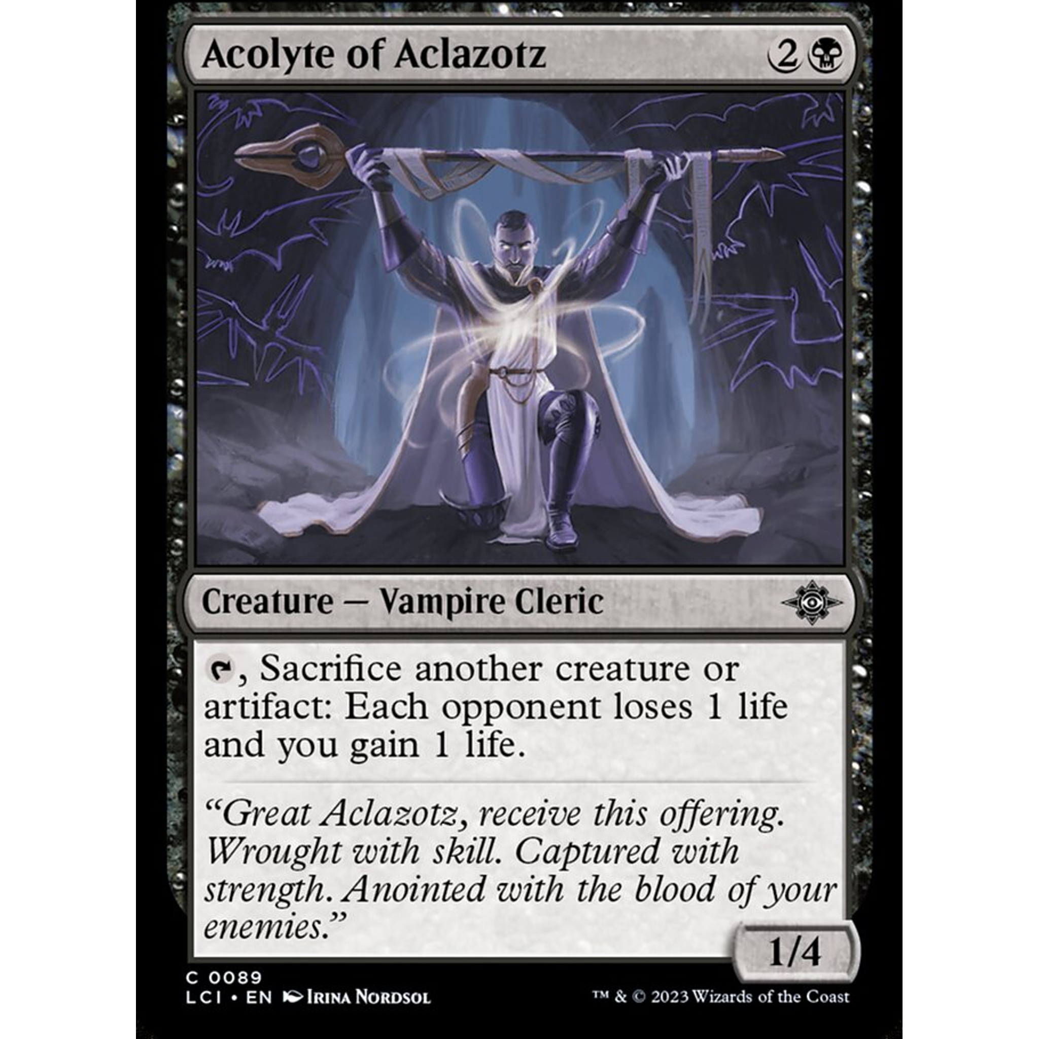 Acolyte of Aclazotz (LCI 89) — Moore Collectables UK