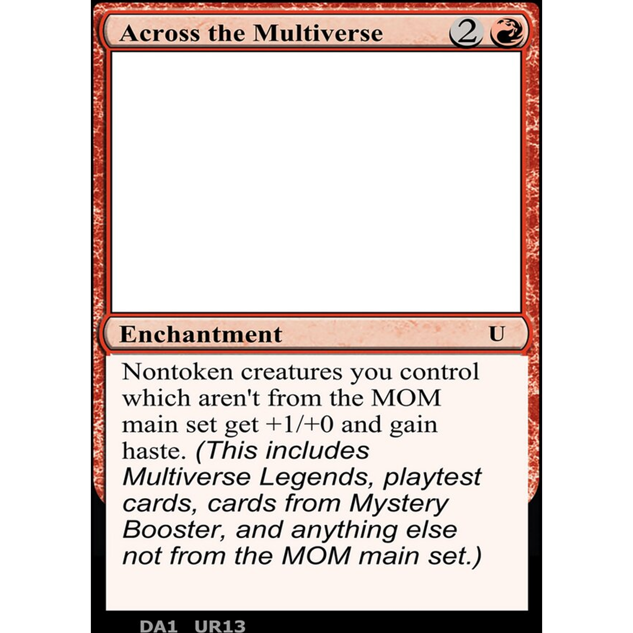 Across the Multiverse (UNK UR13b) — Moore Collectables UK