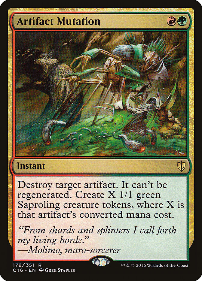 Artifact Mutation – Rare Magic: The Gathering card from Commander 2016 (#179)