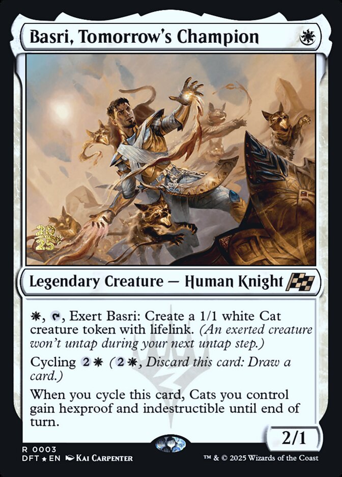 Basri, Tomorrow's Champion – Rare Magic: The Gathering card from Aetherdrift Promos (#3s)