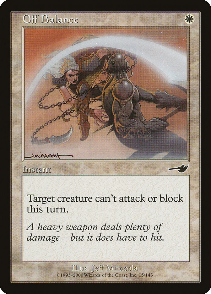Off Balance – Common Magic: The Gathering card from Nemesis (#15)