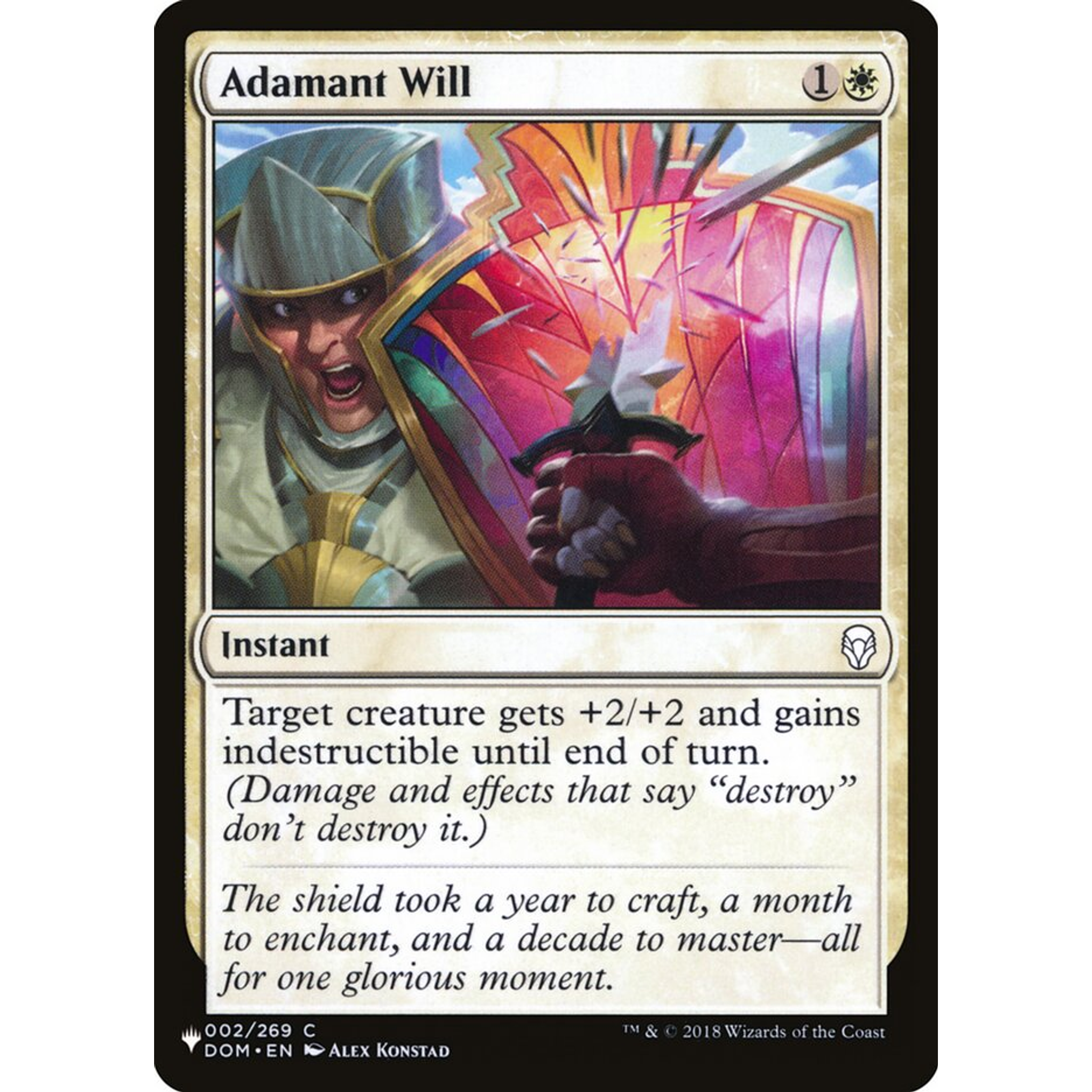 Adamant Will (PLST DOM-2) — Moore Collectables UK