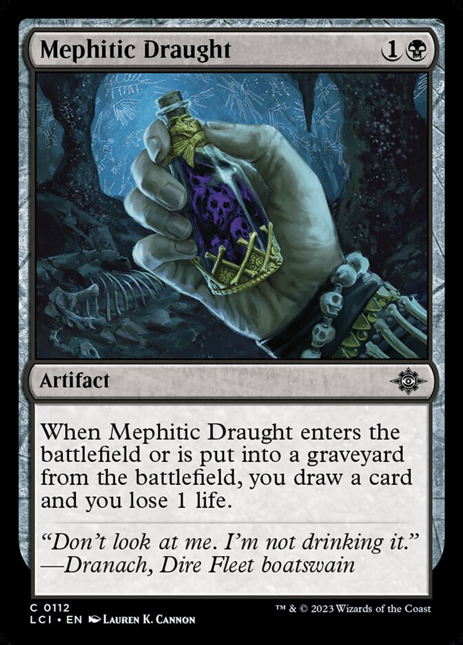 Mephitic Draught – Common Magic: The Gathering card from The Lost Caverns of Ixalan (#112)