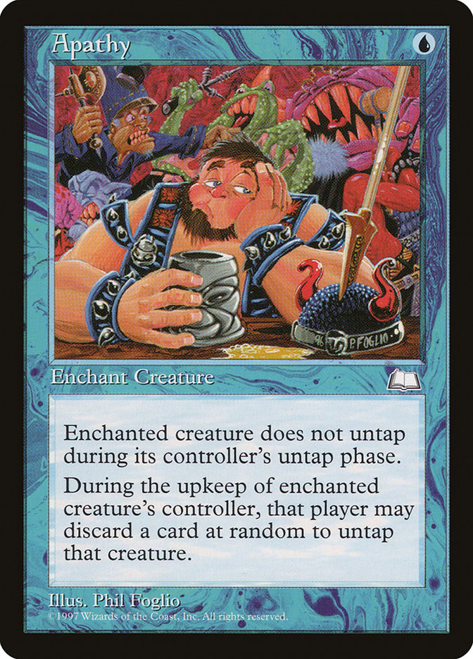 Apathy – Common Magic: The Gathering card from Weatherlight (#33)