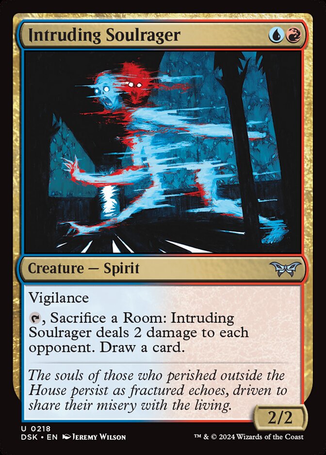 Intruding Soulrager – Uncommon Magic: The Gathering card from Duskmourn: House of Horror (#218)