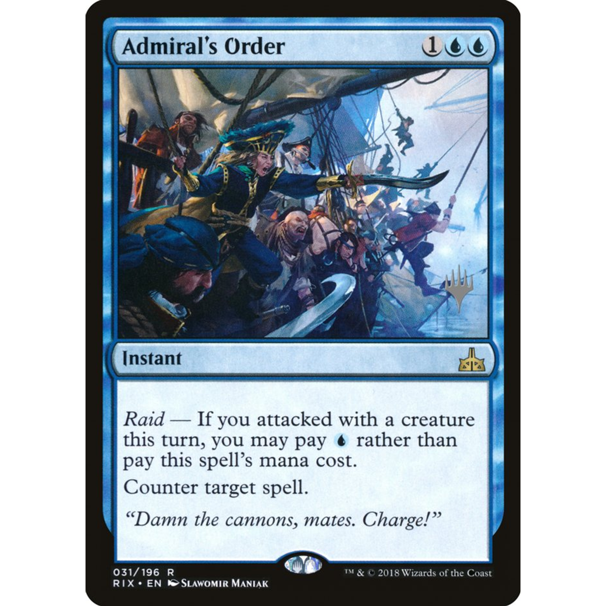 Admiral's Order (PRIX 31p) — Moore Collectables UK