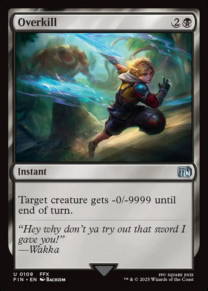 Overkill – Uncommon Magic: The Gathering card from Final Fantasy (#109)