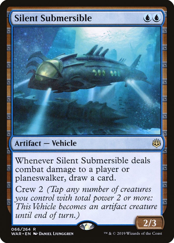 Silent Submersible – Rare Magic: The Gathering card from War of the Spark (#66)