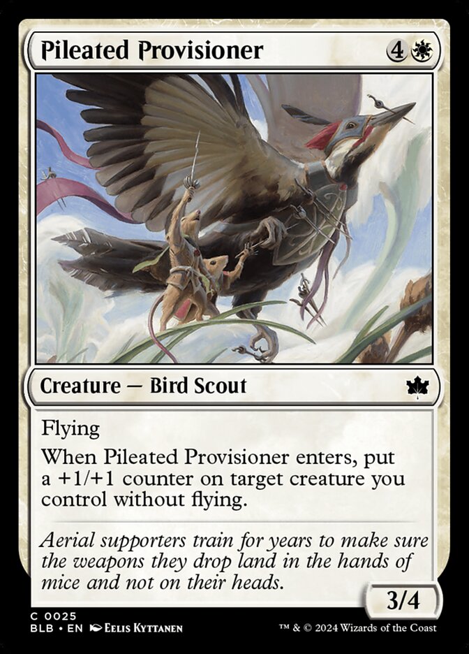 Pileated Provisioner – Common Magic: The Gathering card from Bloomburrow (#25)