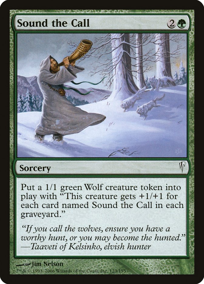Sound the Call – Common Magic: The Gathering card from Coldsnap (#123)