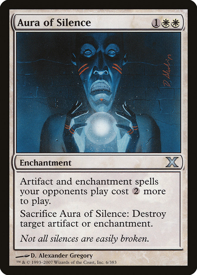 Aura of Silence – Uncommon Magic: The Gathering card from Tenth Edition (#6)