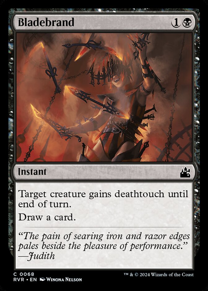 Bladebrand – Common Magic: The Gathering card from Ravnica Remastered (#68)