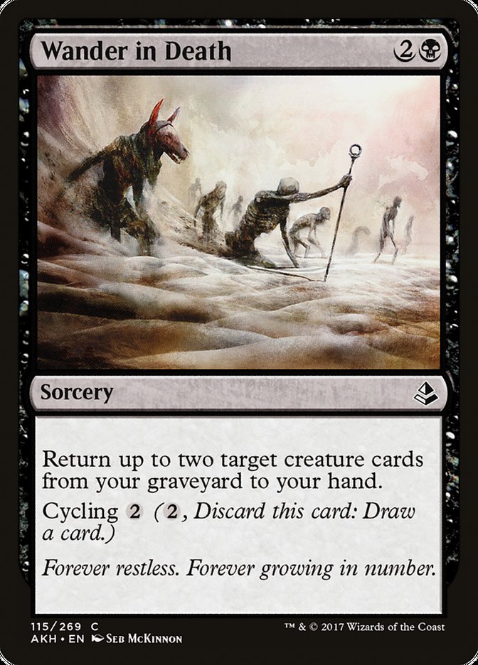 Wander in Death – Common Magic: The Gathering card from Amonkhet (#115)