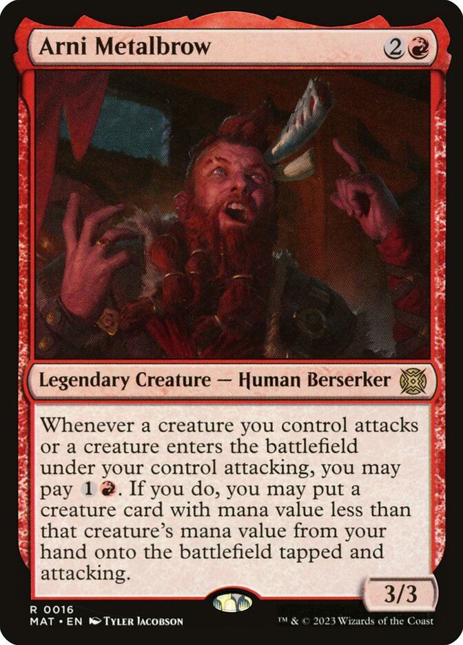 Arni Metalbrow – Rare Magic: The Gathering card from March of the Machine: The Aftermath (#16)