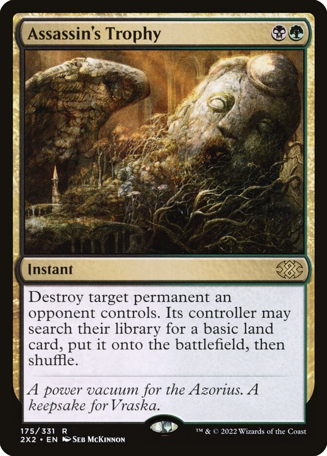 Assassin's Trophy – Rare Magic: The Gathering card from Double Masters 2022 (#175)