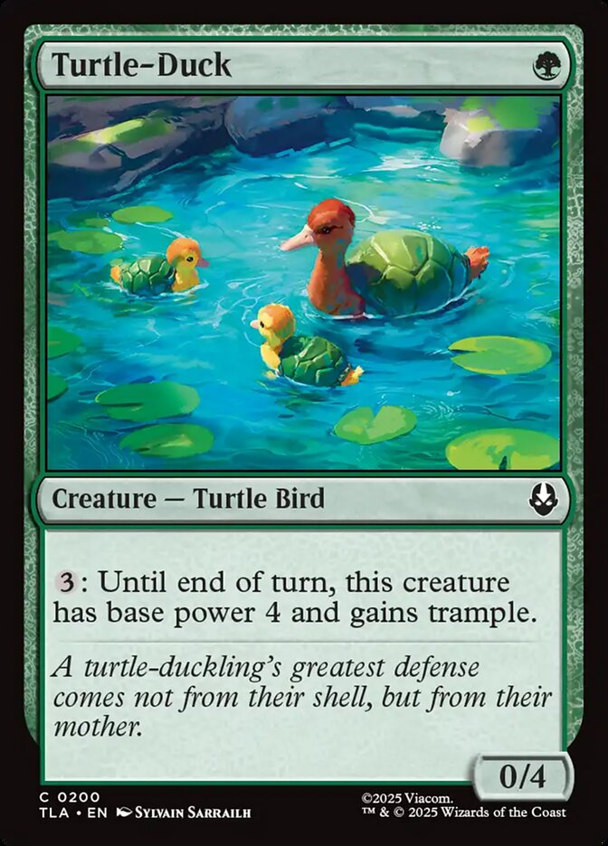 Turtle-Duck – Common Magic: The Gathering card from Avatar: The Last Airbender (#200)