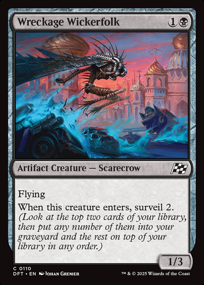 Wreckage Wickerfolk – Common Magic: The Gathering card from Aetherdrift (#110)