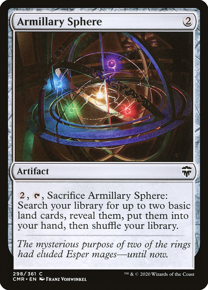 Armillary Sphere – Common Magic: The Gathering card from Commander Legends (#298)