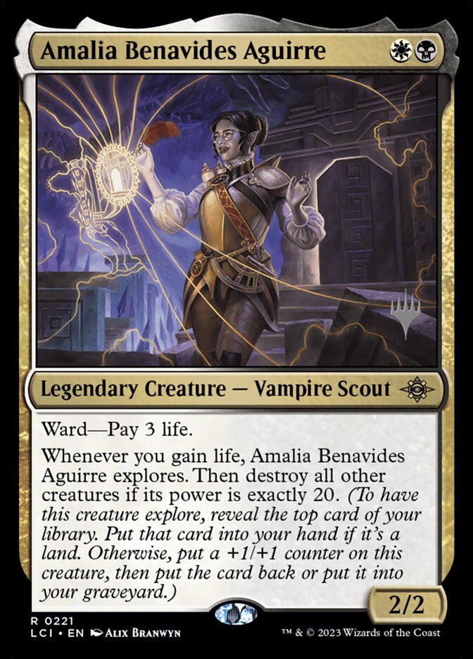 Amalia Benavides Aguirre – Rare Magic: The Gathering card from The Lost Caverns of Ixalan Promos (#221p)