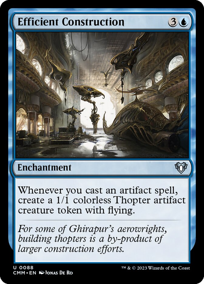 Efficient Construction – Uncommon Magic: The Gathering card from Commander Masters (#88)
