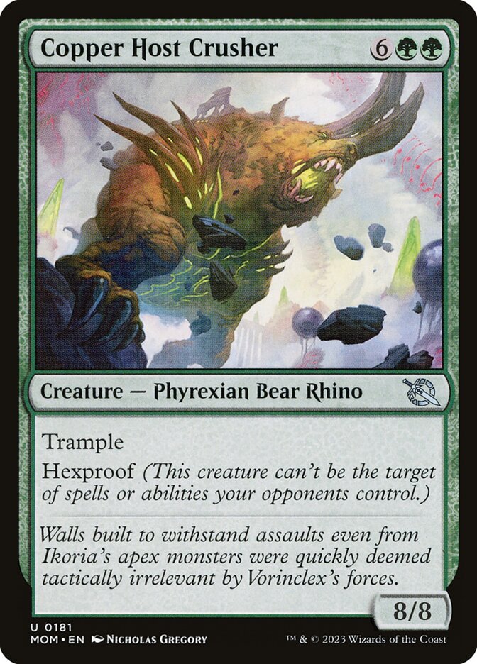 Copper Host Crusher – Uncommon Magic: The Gathering card from March of the Machine (#181)